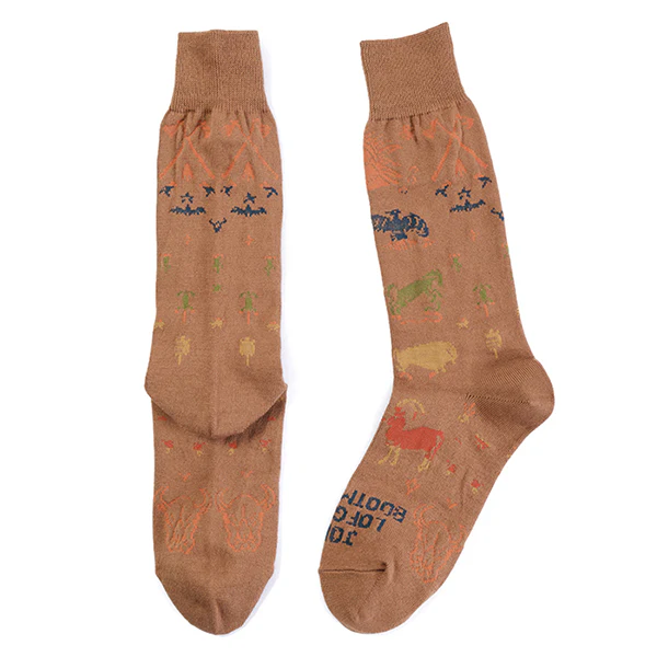 10" BOOTS SOCKS / NATIVE AMERICAN / HAPPY HUNTING GROUND - Image 3