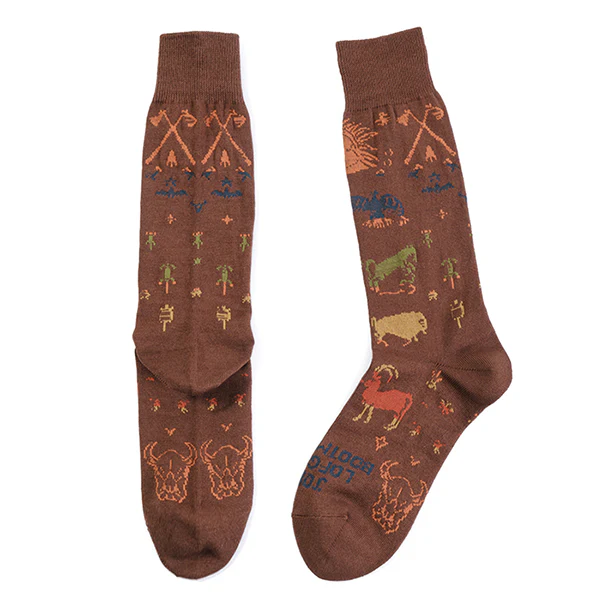 10" BOOTS SOCKS / NATIVE AMERICAN / HAPPY HUNTING GROUND - Image 6