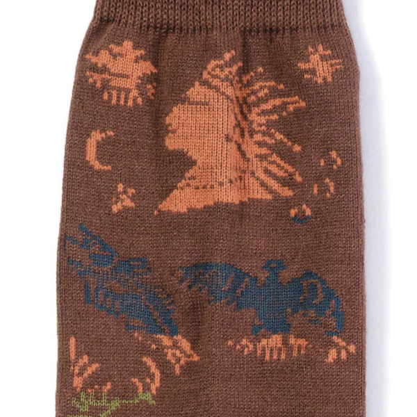 10" BOOTS SOCKS / NATIVE AMERICAN / HAPPY HUNTING GROUND - Image 7
