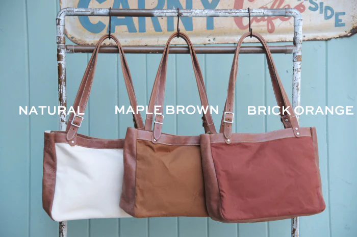 TOOL CARRIER / 1920 - 1930s STYLE OUTDOOR BAG / RAIN PROOF DUCK × BULL HIDE - Image 13