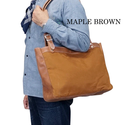 TOOL CARRIER / 1920 - 1930s STYLE OUTDOOR BAG / RAIN PROOF DUCK × BULL HIDE - Image 7