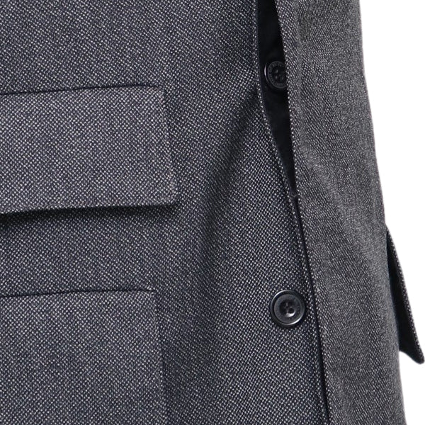 LANGLEY / LATE 1800s ENGINEER'S OVER COAT / GRAINED WOOL OXFORD / GRAINED GRAY - Image 10