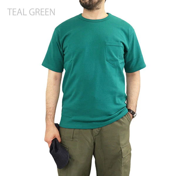 HEAVY WEIGHT SET-IN POCKET T-SHIRT / VINTAGE STYLE HEAVY WEIGHT JERSEY - Image 3