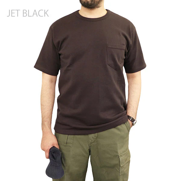 HEAVY WEIGHT SET-IN POCKET T-SHIRT / VINTAGE STYLE HEAVY WEIGHT JERSEY - Image 5
