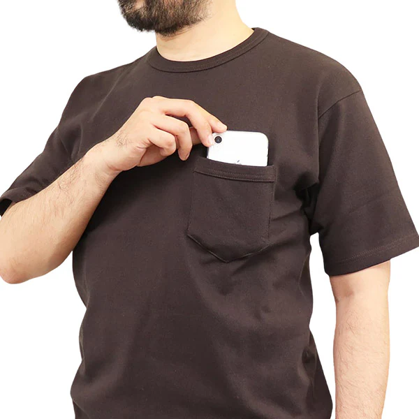 HEAVY WEIGHT SET-IN POCKET T-SHIRT / VINTAGE STYLE HEAVY WEIGHT JERSEY - Image 7