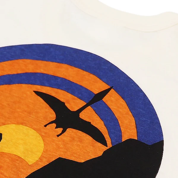 T-SHIRT / BIG BEND / HOME of U.S. SERIES / VINTAGE STYLE LIGHT WEIGHT JERSEY / OFF-WHITE - Image 4