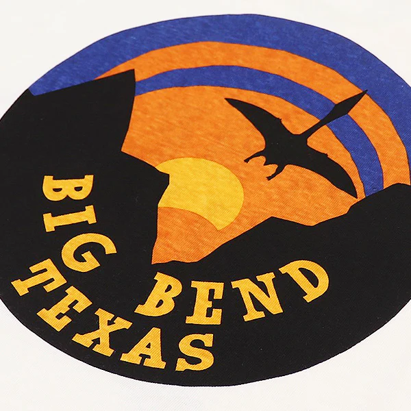 T-SHIRT / BIG BEND / HOME of U.S. SERIES / VINTAGE STYLE LIGHT WEIGHT JERSEY / OFF-WHITE - Image 5