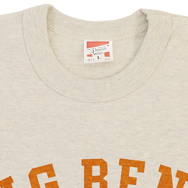 T-SHIRT / BIG BEND / HOME of U.S. SERIES / VINTAGE STYLE LIGHT WEIGHT JERSEY / OATMEAL - Image 3