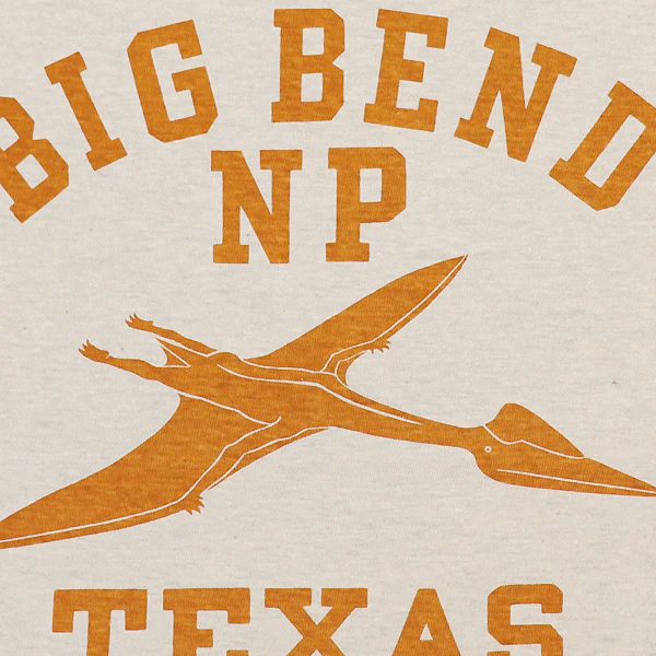 T-SHIRT / BIG BEND / HOME of U.S. SERIES / VINTAGE STYLE LIGHT WEIGHT JERSEY / OATMEAL - Image 4