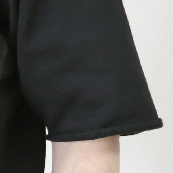 SIDEWAYS SERIES SET-IN S /S SWEAT SHIRT / USMC SKULL and BONES / MEDIUM WEIGHT CORDURA FLEECE / BLACK - Image 4