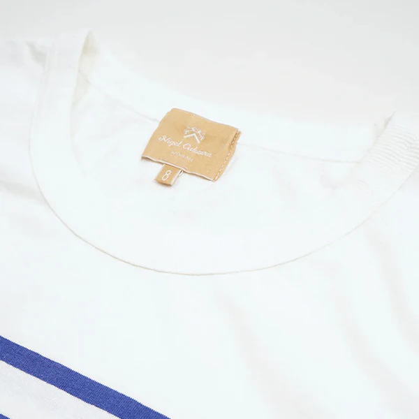 5.6oz TANKTOP BORDER / BLUE - Image 4