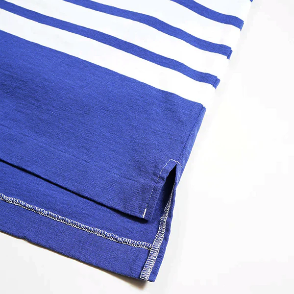 5.6oz TANKTOP BORDER / BLUE - Image 6