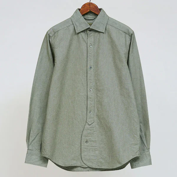 BRITISH OFFICERS SHIRT / DARK GREEN - Image 5
