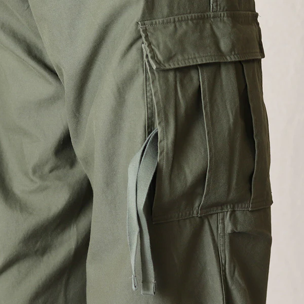 ARMY CARGO PANT / BACK SATIN / DARK GREEN / (SIZE: W30 - W40) - Image 7
