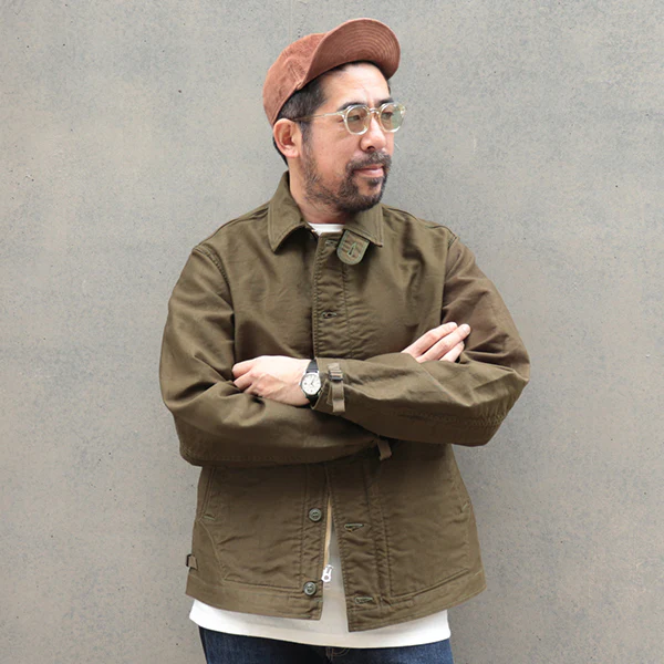 A-26 CAP / SHINKI HORSEHIDE ROUGHOUT / BROWN - Image 11