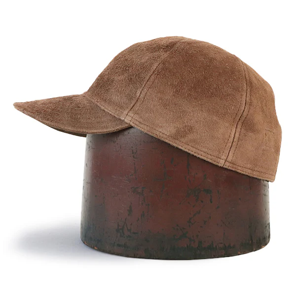 A-26 CAP / SHINKI HORSEHIDE ROUGHOUT / BROWN - Image 4