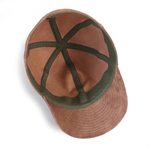 A-26 CAP / SHINKI HORSEHIDE ROUGHOUT / BROWN - Image 7