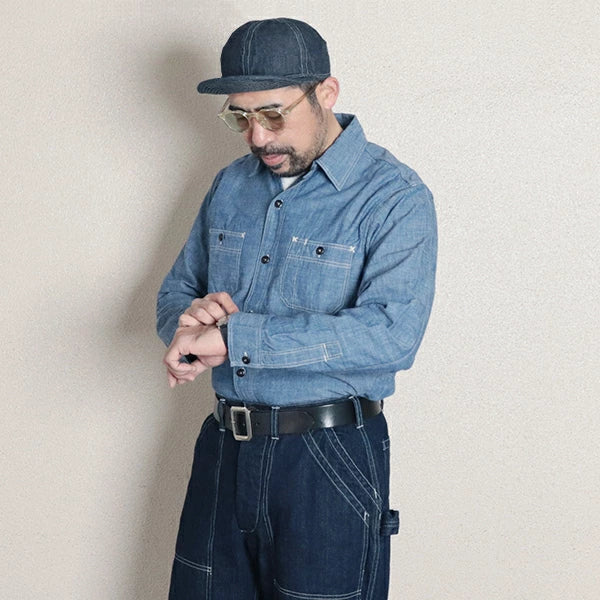 A-3 INDIGO DENIM CAP / INDIGO - Image 8