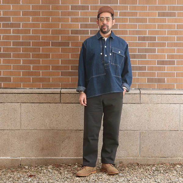 A.M PULLOVER JACKET / 10oz CLASSICS DENIM - Image 5