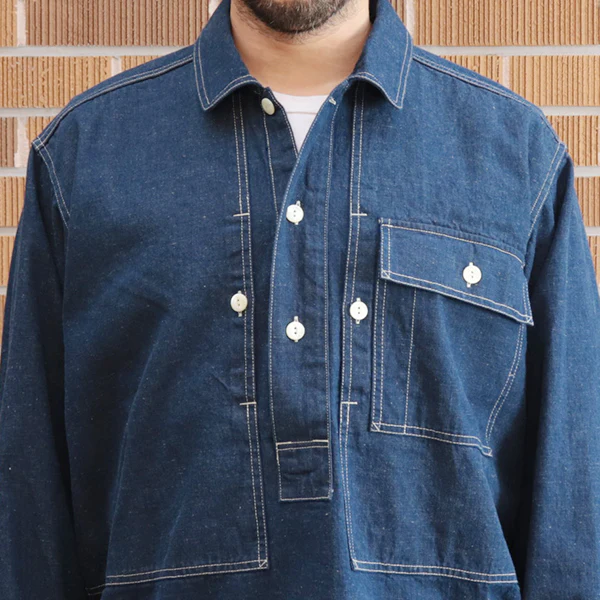 A.M PULLOVER JACKET / 10oz CLASSICS DENIM - Image 7