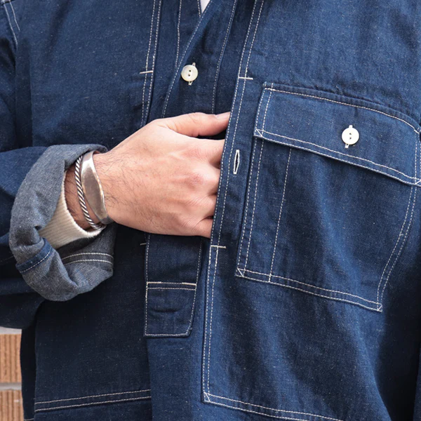 A.M PULLOVER JACKET / 10oz CLASSICS DENIM - Image 8