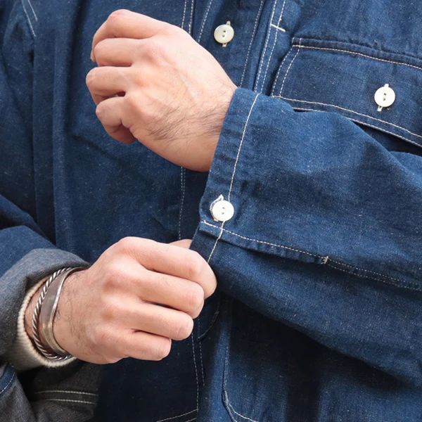 A.M PULLOVER JACKET / 10oz CLASSICS DENIM - Image 9