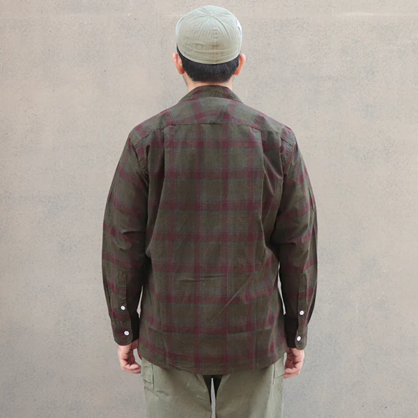 ABSHINTH SHIRT / SUMIZOME CHECK PATTERN / BLACK - Image 4