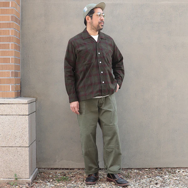 ABSHINTH SHIRT / SUMIZOME CHECK PATTERN / BLACK - Image 8