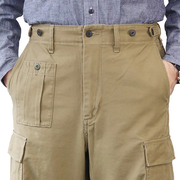 ARMY CARGO PANT / BACK SATIN / KHAKI / (SIZE: W30 - W40) - Image 6