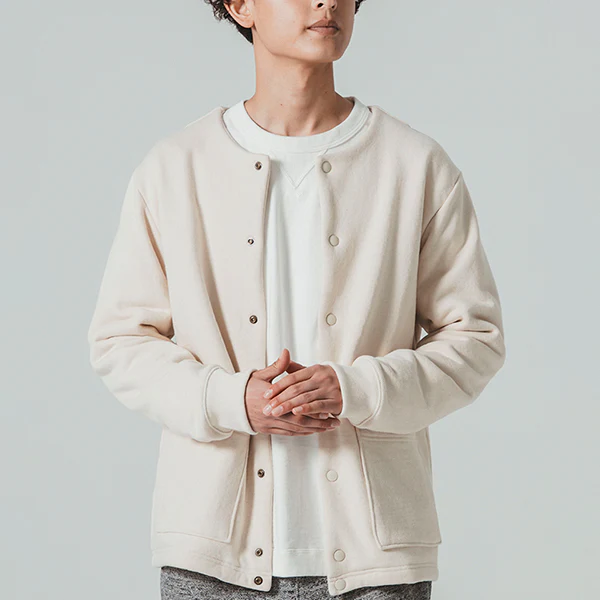 SALE / BIG LOOP COLLARLESS JACKET - Image 6