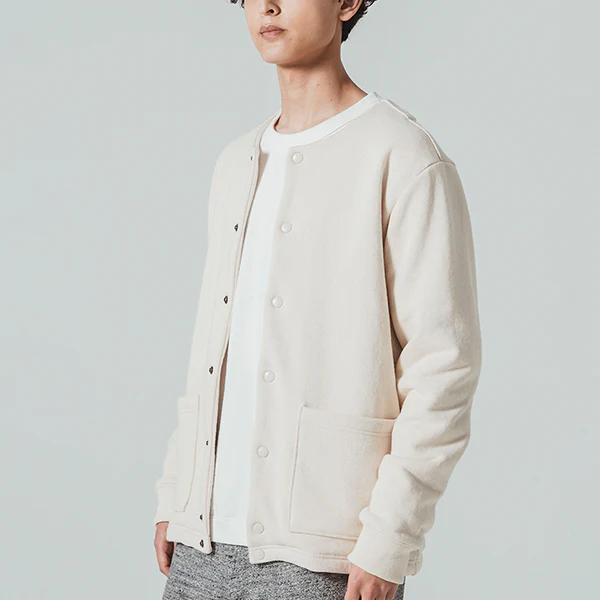 SALE / BIG LOOP COLLARLESS JACKET - Image 7