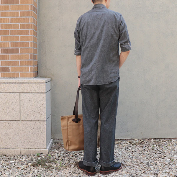 DAYBREAK SALT & PEPPER WORK PANTS / GRAINED CHAMBRAY - Image 6