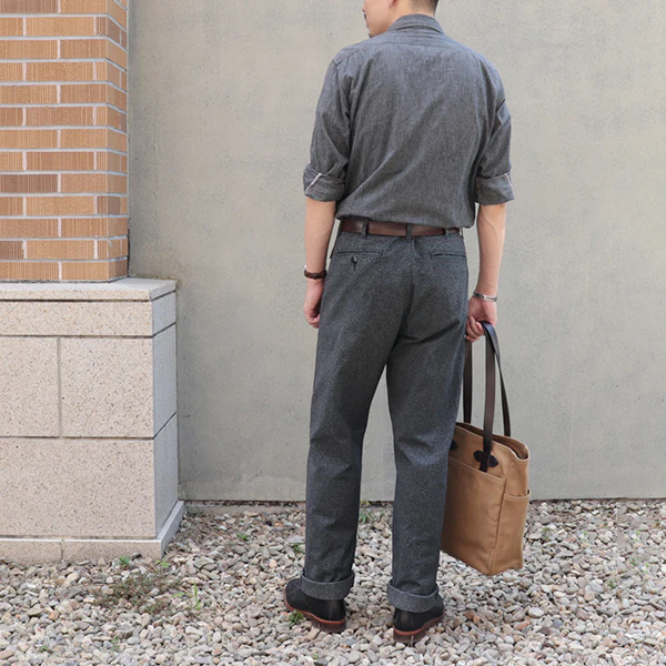 DAYBREAK SALT & PEPPER WORK PANTS / GRAINED CHAMBRAY - Image 7