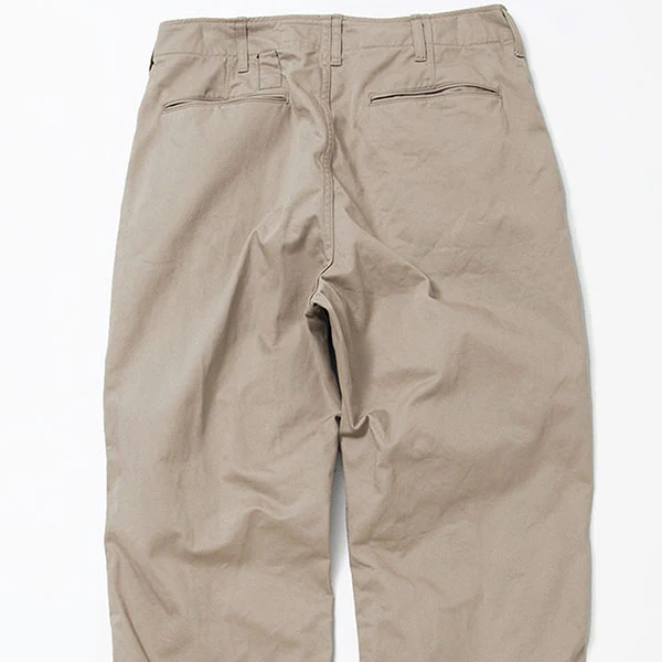 SALE / DESERT SLACKS / COTTON CHINO CLOTH / KHAKI - Image 10
