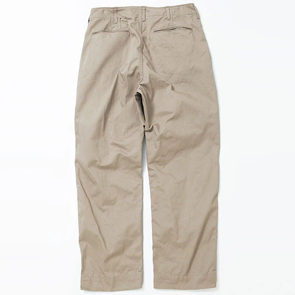 SALE / DESERT SLACKS / COTTON CHINO CLOTH / KHAKI - Image 5