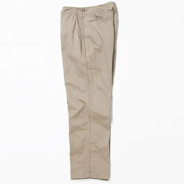 SALE / DESERT SLACKS / COTTON CHINO CLOTH / KHAKI - Image 6