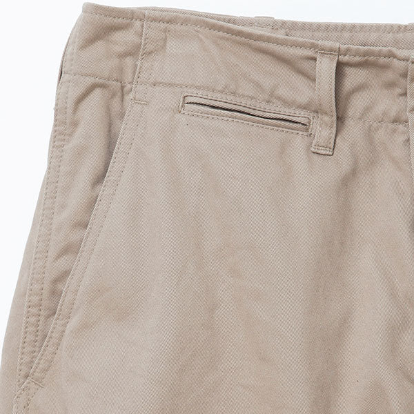 SALE / DESERT SLACKS / COTTON CHINO CLOTH / KHAKI - Image 8
