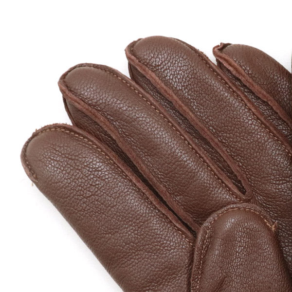 TYPE A-10 / USAAF FLYING WINTER GLOVES / GOAT SKIN / SEAL BROWN - Image 11