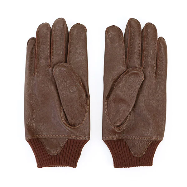 TYPE A-10 / USAAF FLYING WINTER GLOVES / GOAT SKIN / SEAL BROWN - Image 7