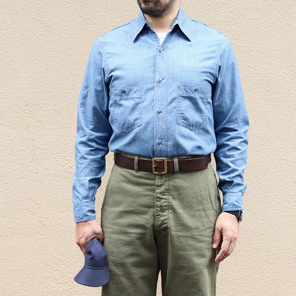 USN CHAMBRAY SHIRT / BLUE - Image 4