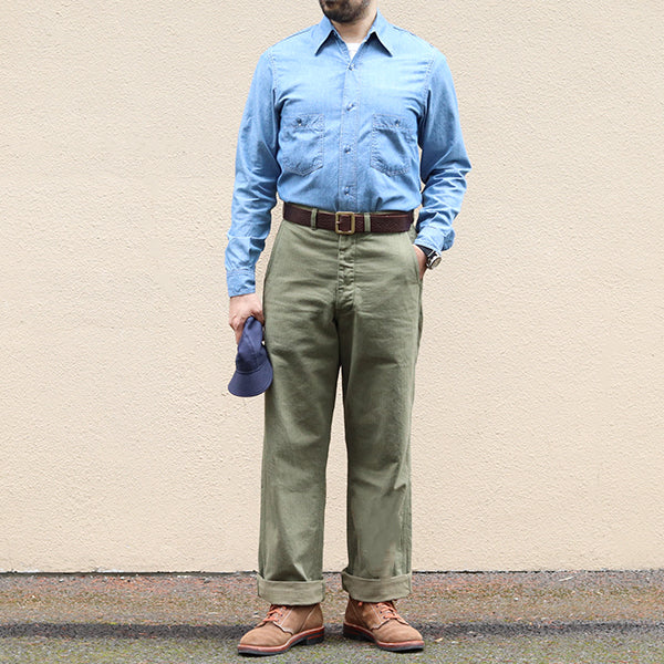 USN CHAMBRAY SHIRT / BLUE - Image 6