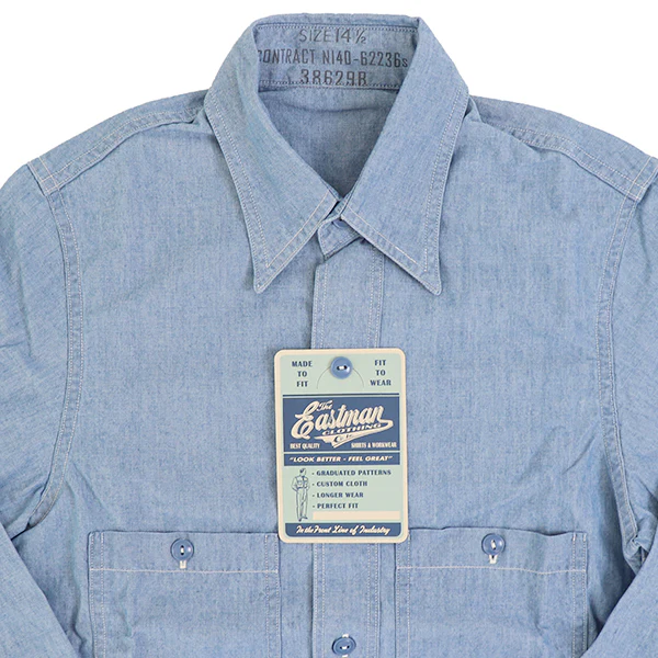 USN CHAMBRAY SHIRT / BLUE - Image 7