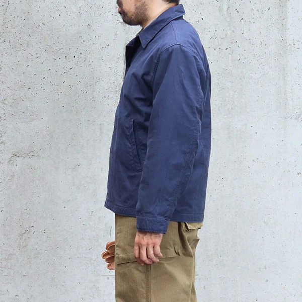 U.S. NAVY UTILITY JACKET / NAVY BACKSATIN - Image 3