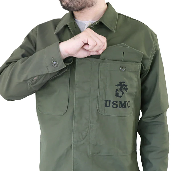 USMC P-56 SHIRT / OLIVE BACKSATIN - Image 11
