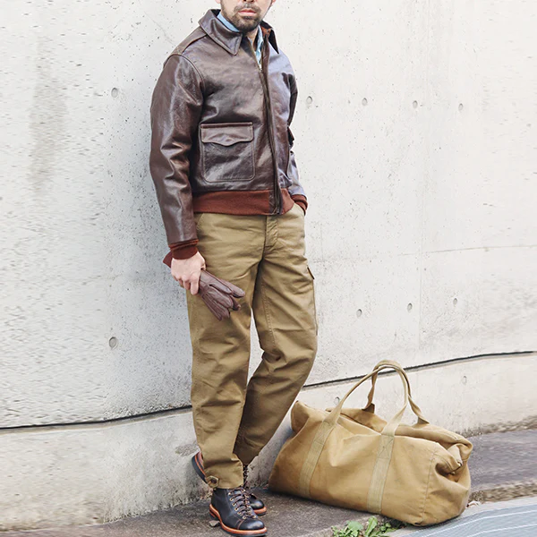 TYPE A-2 / ROUGH WEAR CONTRACT 27752 MODEL / HORSEHIDE SEAL BROWN / FLIGHT JACKET - Image 12