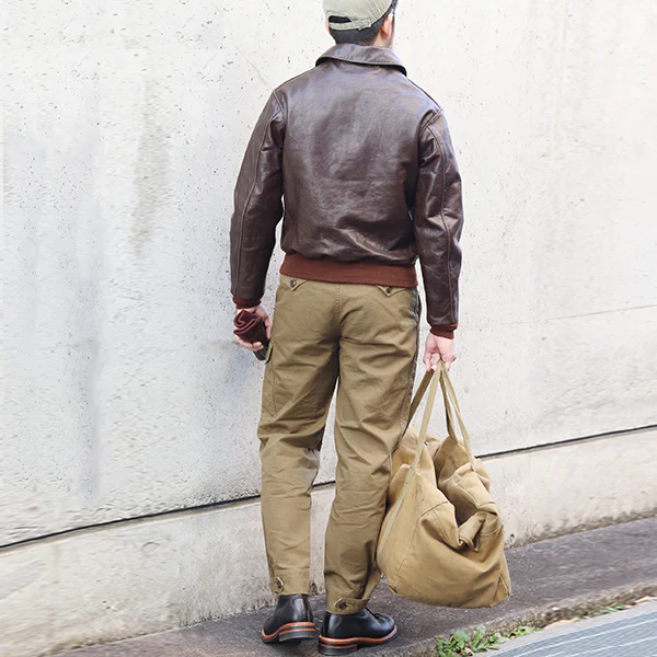 TYPE A-2 / ROUGH WEAR CONTRACT 27752 MODEL / HORSEHIDE SEAL BROWN / FLIGHT JACKET - Image 13