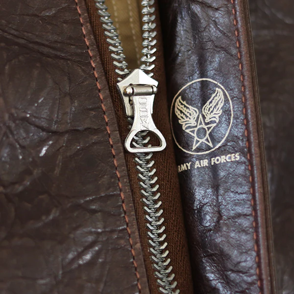 TYPE A-2 / .50CAL COLLECTION VINTAGE FINISH / HORSE HIDE / SEAL BROWN / MADE IN UK / FLIGHT JACKET - Image 9