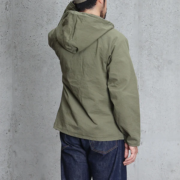 COMBAT PARKA SPECIAL FORCES / OLIVE HERRINGBONE TWILL - Image 3