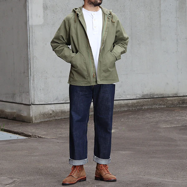 COMBAT PARKA SPECIAL FORCES / OLIVE HERRINGBONE TWILL - Image 4