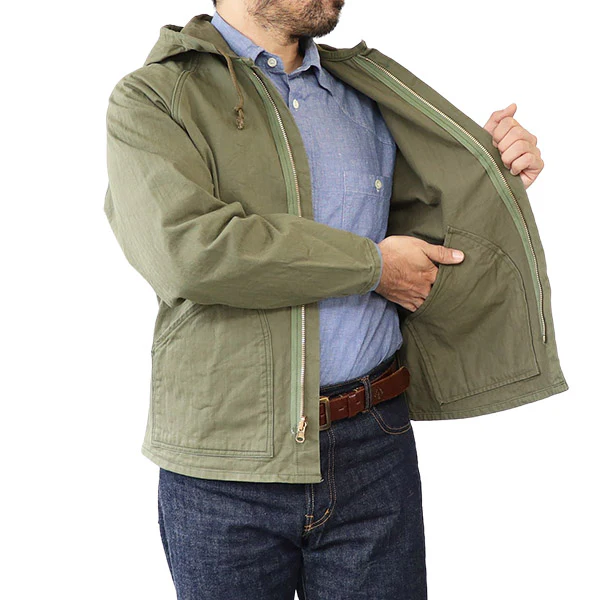 COMBAT PARKA SPECIAL FORCES / OLIVE HERRINGBONE TWILL - Image 7
